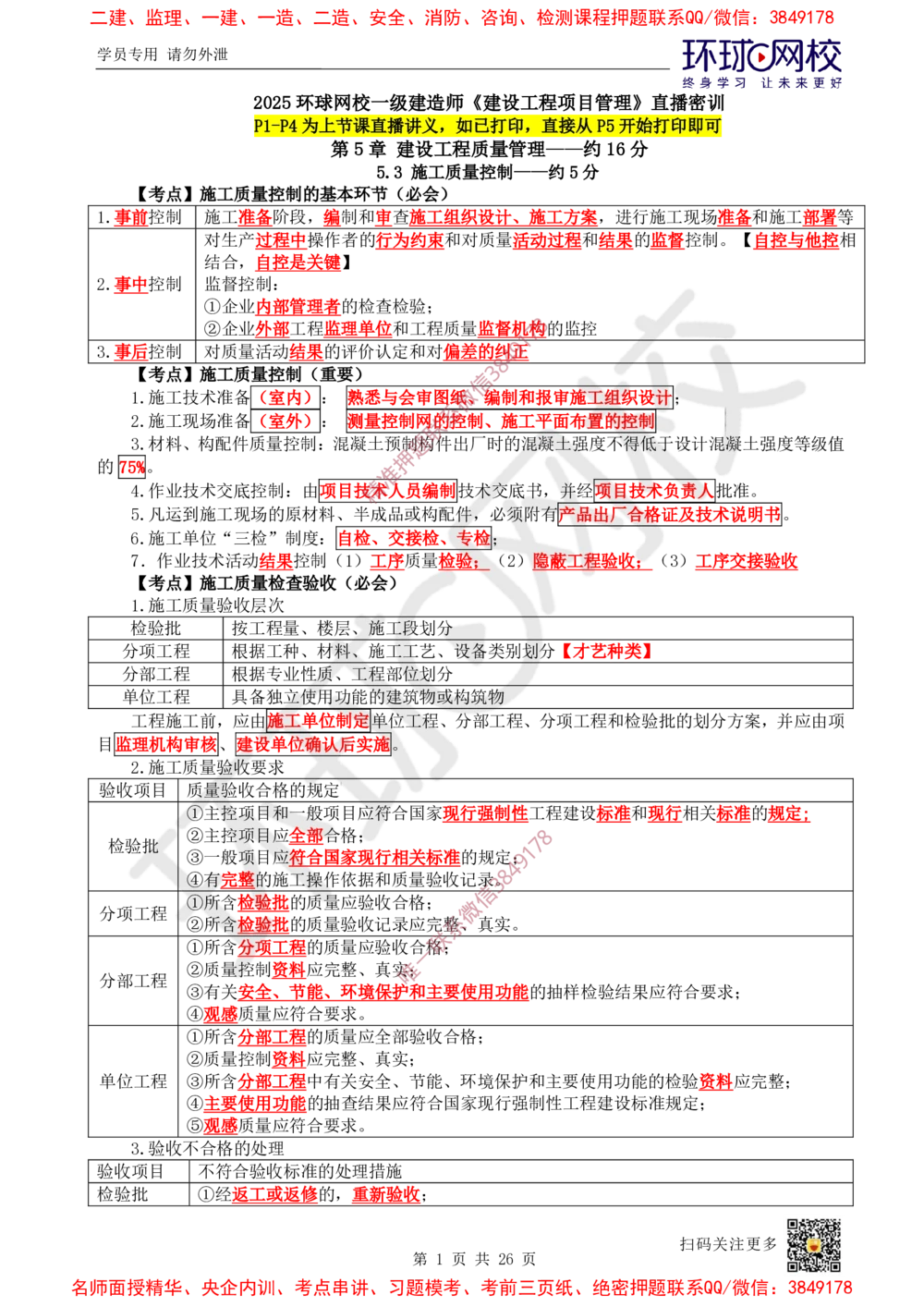 05.2025一建管理直播密训（五）-817_2026年一级建造师_2026年一建管理_2025年一建管理SVIP_04-冲刺串讲✿考点强化✿小灶集训_17-管理《直播密训班》张君HQ推荐_讲义