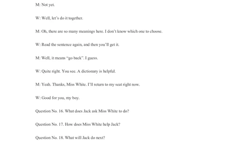 2023年河北省中考英语听力试题原文_河北省历年中考真题_3.河北英语（08-25）_2017-2025听力音频_2023年河北省中考英语听力试题（试题卷音频录音原文）