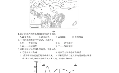 2009年高考地理试卷（四川）（空白卷）_地理历年高考真题_新&middot;PDF版2008-2025&middot;高考地理真题_地理（按年份分类）2008-2025_2009&middot;地理高考真题