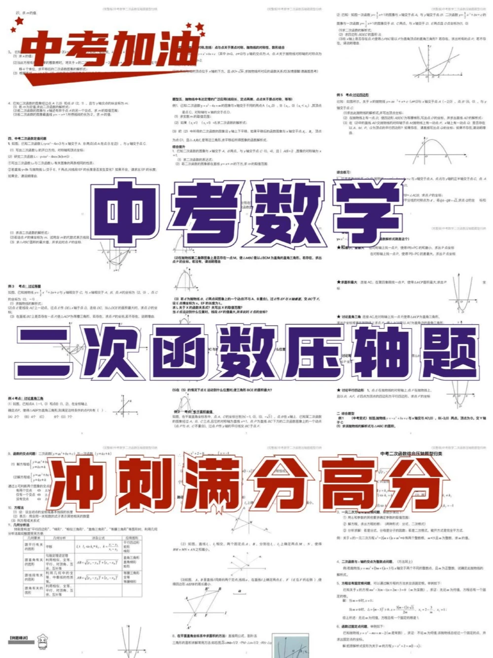 真的太牛了二次函数压轴题轻松解决_中小学精品资料(高清可打印)_初中大全集高清资料整理版