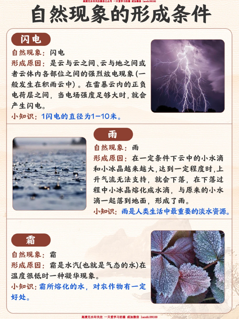 自然科普常见自然现象的形成！_2025抖音最火小学全科全年级资料大全集超完整版_小学常识VIP资源禁止外传