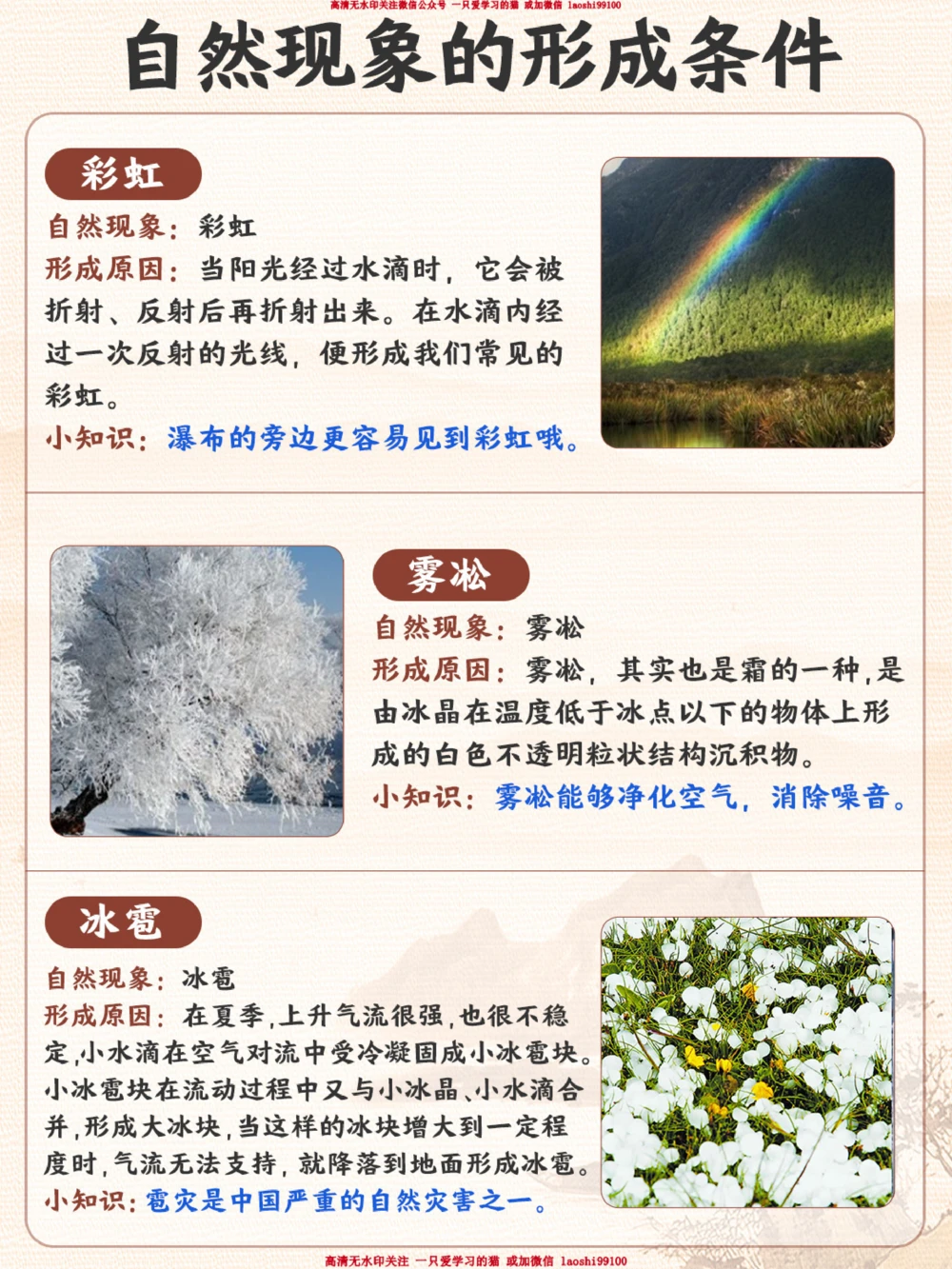 自然科普常见自然现象的形成！_2025抖音最火小学全科全年级资料大全集超完整版_小学常识VIP资源禁止外传