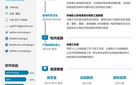 35_26考研复试_考研复试资料合集26_考研复试简历124款_106单页简历模板