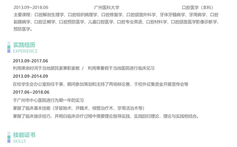 口腔医学_26考研复试_考研复试资料合集26_考研复试简历124款_按专业分类