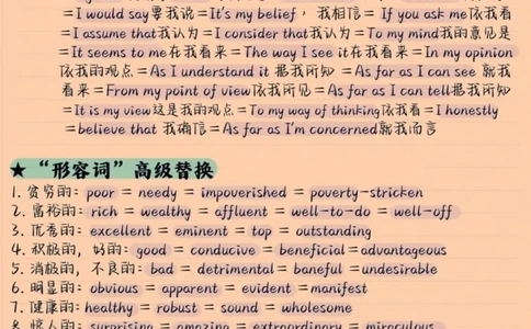 背熟考试直接用，分享给那些英语不好的朋友#英语#英语学习#英语作文#图文伙伴计划#抖音图文来了_中小学精品资料(高清可打印)_初中大全集高清资料整理版