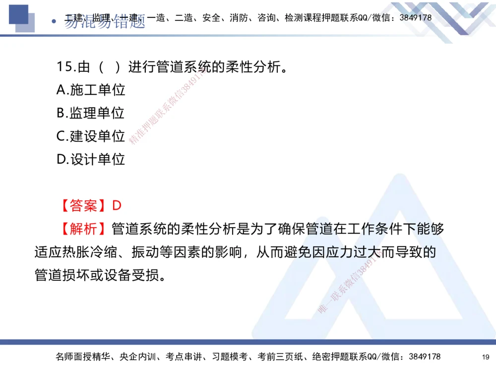 01.2025石莉-易错易混题讲解-机电_2026年一级建造师_2026年一建机电_2025年一建机电SVIP_04-冲刺串讲✿考点强化✿小灶集训_62-机电《易错易混讲解》石莉HX_讲义