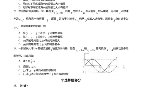 2009年高考物理真题（浙江）（空白卷）_物理历年高考真题_新&middot;Word版2008-2025&middot;高考物理真题_物理（按年份分类）2008-2025_2009&middot;高考物理真题