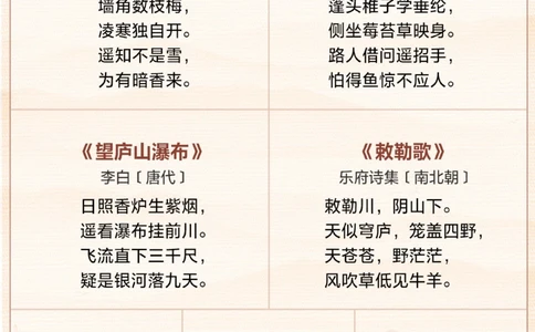 超齐全1-6年级必背古诗合集收藏背诵_中小学精品资料(高清可打印)_古诗词大全集281份高清资料整理版