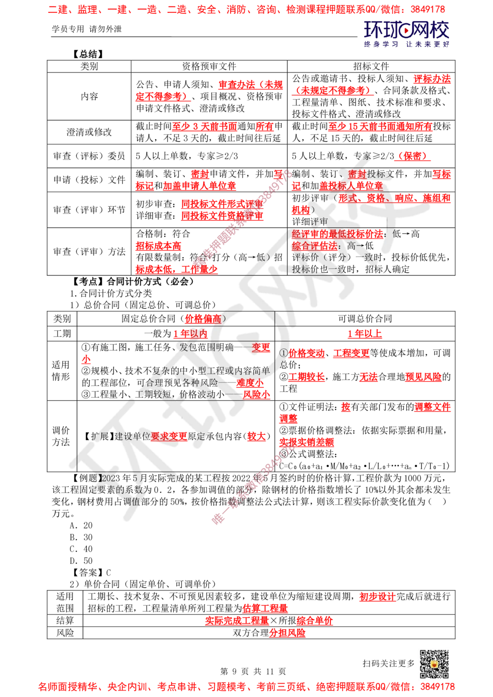 02.2025一建管理直播密训（二）-728_2026年一级建造师_2026年一建管理_2025年一建管理SVIP_04-冲刺串讲✿考点强化✿小灶集训_17-管理《直播密训班》张君HQ推荐_讲义