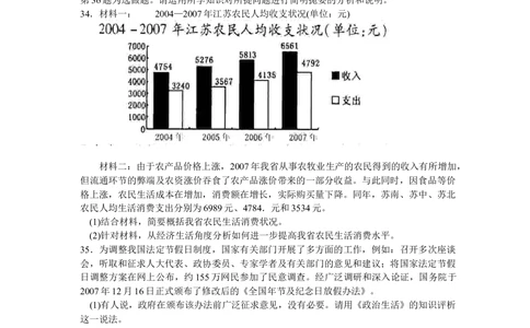 2008年高考生物政治（江苏）（空白卷）_政治历年高考真题_新&middot;Word版2008-2025&middot;高考政治真题_政治（按省份分类）2008-2025_2008-2025&middot;（江苏）政治高考真题