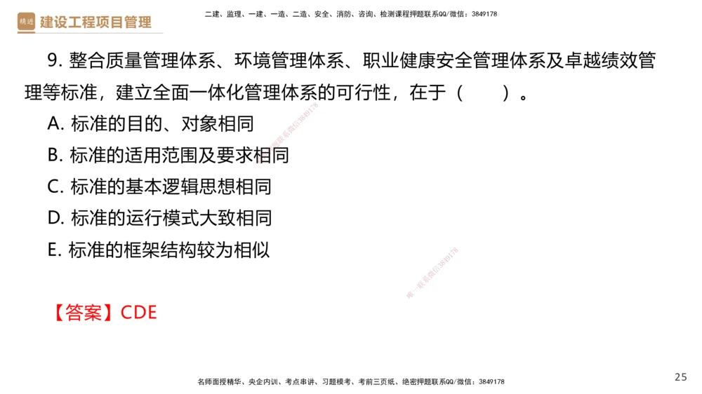 01.2025杨彬-提分速记-管理_2026年一级建造师_2026年一建管理_2025年一建管理SVIP_03-习题精析✿实战特训✿模考通关_57-管理《提分速记直播》杨彬HX_讲义