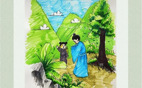 看画猜诗设为童子之言，以状山居之幽_中小学精品资料(高清可打印)_古诗词大全集281份高清资料整理版