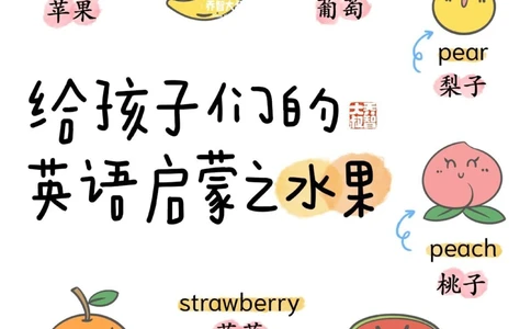 给孩子们的幼小衔接英语启蒙之水果_中小学精品资料(高清可打印)_常识知识大全集140份高清资料整理版