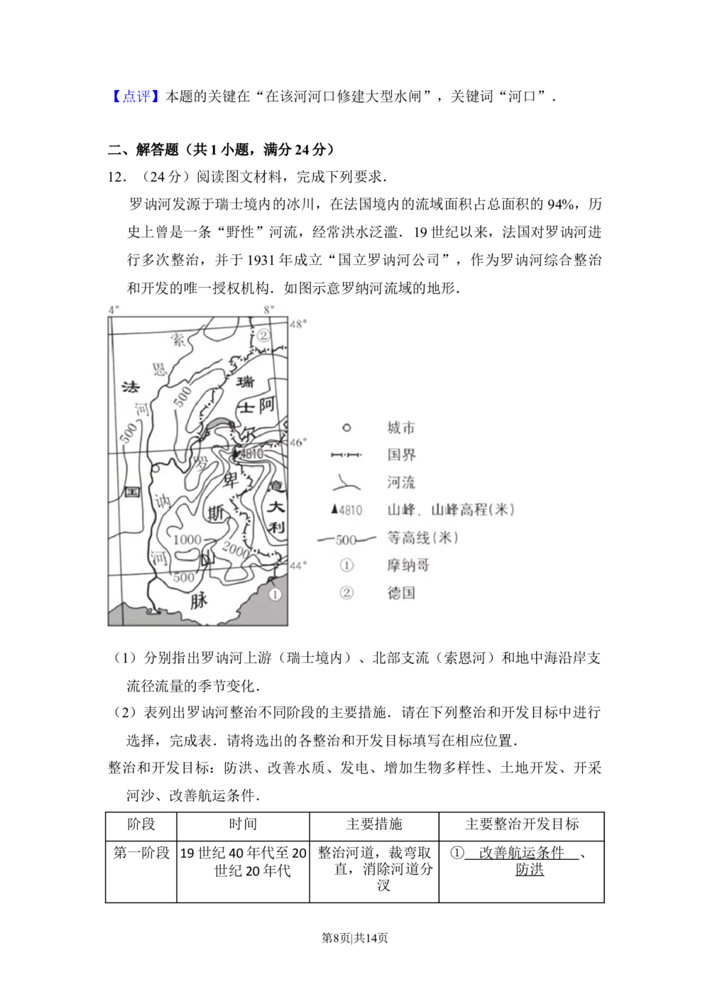 2016年高考地理试卷（新课标Ⅱ）（解析卷）_历年高考真题合集_地理历年高考真题_新&middot;Word版2008-2025&middot;高考地理真题_地理（按省份分类）2008-2025_2010-2025&middot;（辽宁）地理高考真题
