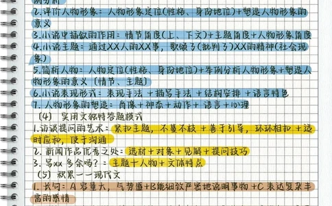 高中语文阅读理解答题模板！课本上没有但考试用得到，知识只要记下来就是你的了#语文#每天学习一点点#图文伙伴计划_中小学精品资料(高清可打印)_初中大全集高清资料整理版