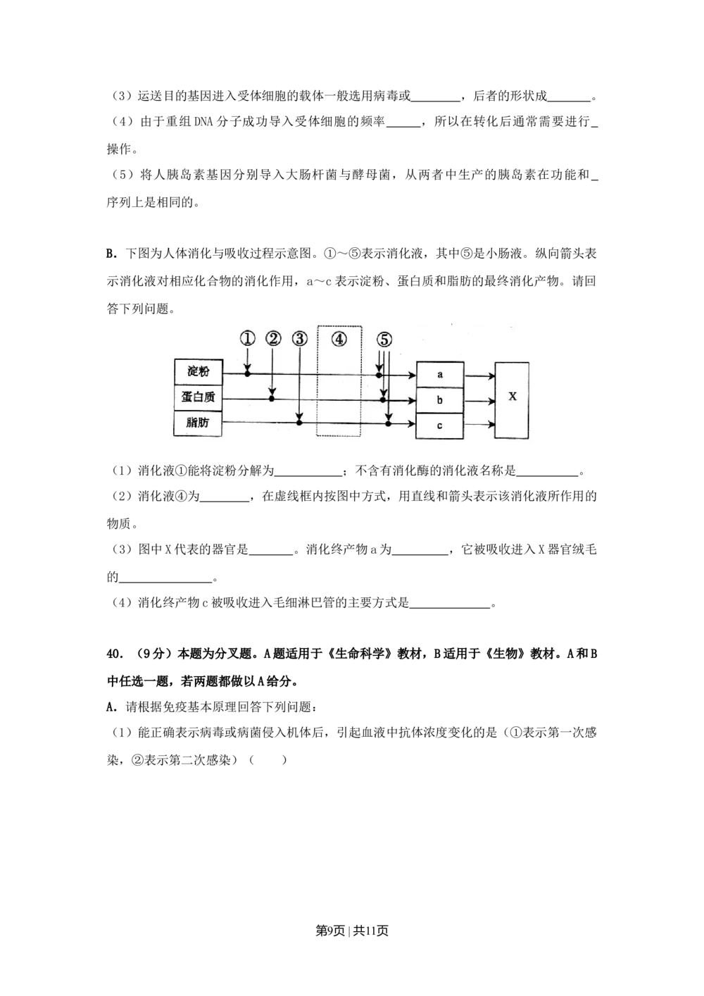 2008年高考生物试卷（上海）（空白卷）_生物历年高考真题_新&middot;Word版2008-2025&middot;高考生物真题_生物（按省份分类）2008-2025_2008-2022&middot;（上海）生物高考真题