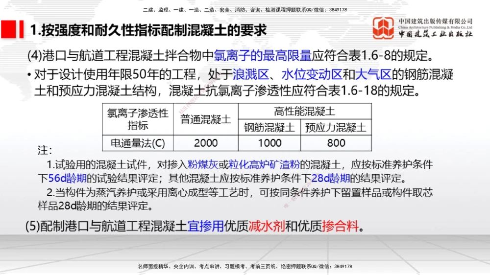 04节1.4港口与航道工程钢材的性能及其应用-1.6混凝土的特点及其配置的要求（12.25）_2026年一级建造师_2026年一建港航_2026年一建港航SVIP_02-基础精讲✿高端面授✿深度强化_讲义