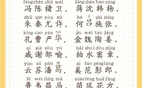 百家姓全文带拼音_中小学精品资料(高清可打印)_百科知识大全集312份高清资料整理版