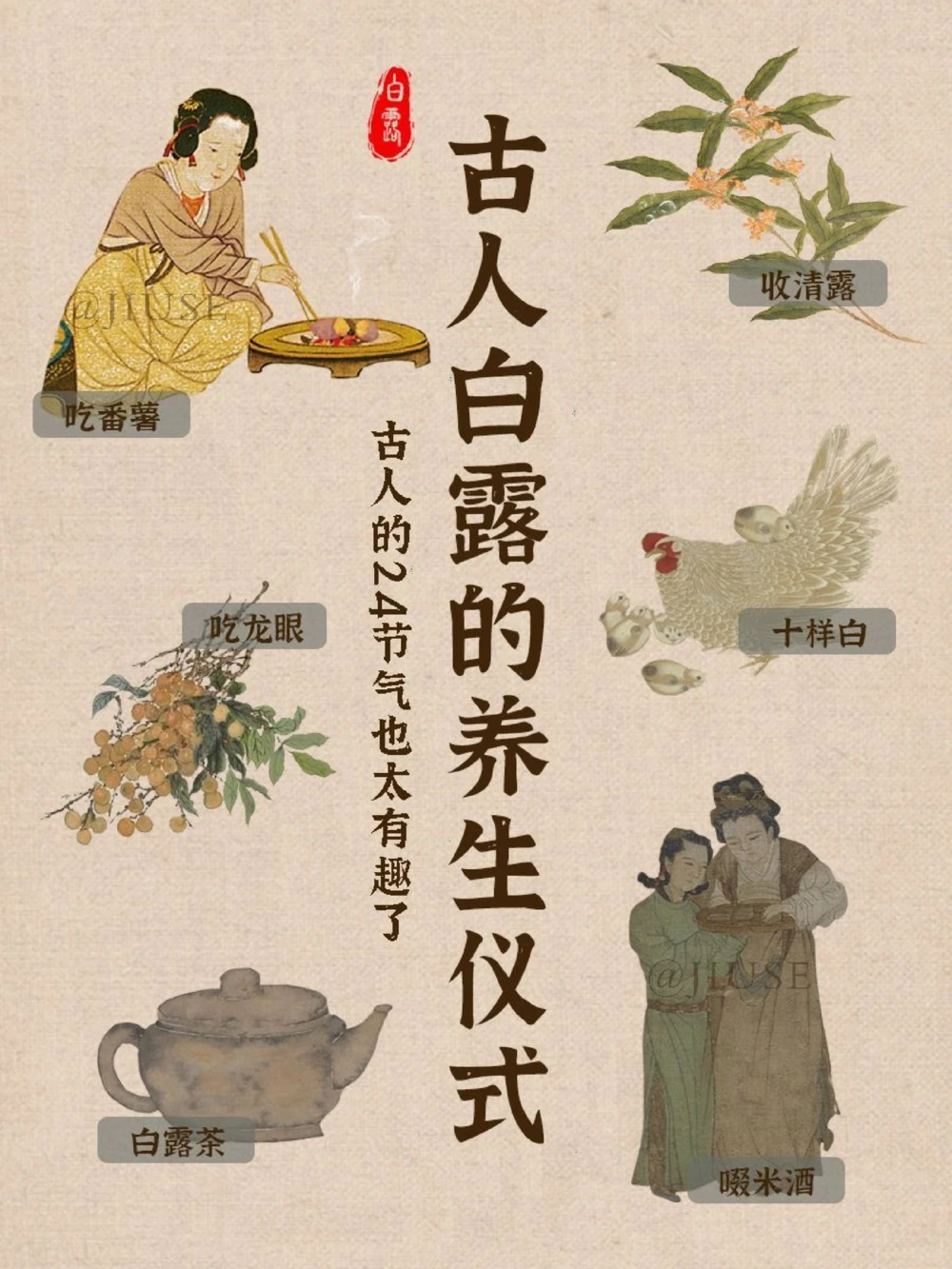 白露丨秋风起凉意至，跟着古人学养生_中小学精品资料(高清可打印)_百科知识大全集312份高清资料整理版