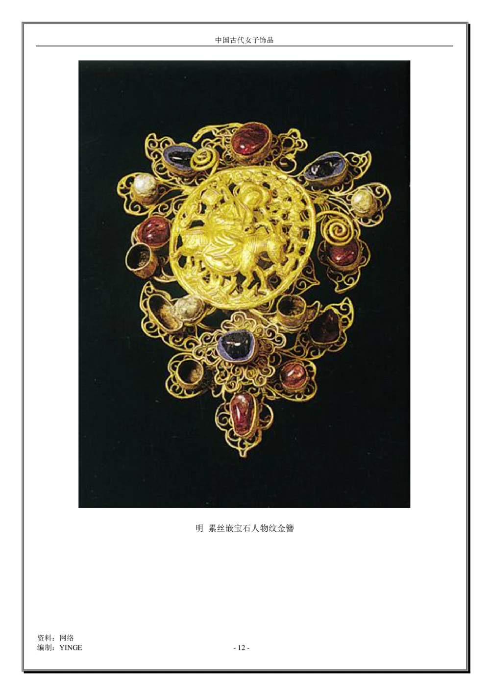 中国古代女子饰品_X018-玉石珠宝鉴定教程最新合集_5、玉石鉴定专题全套课程_玉石电子书_中国古代金银首饰