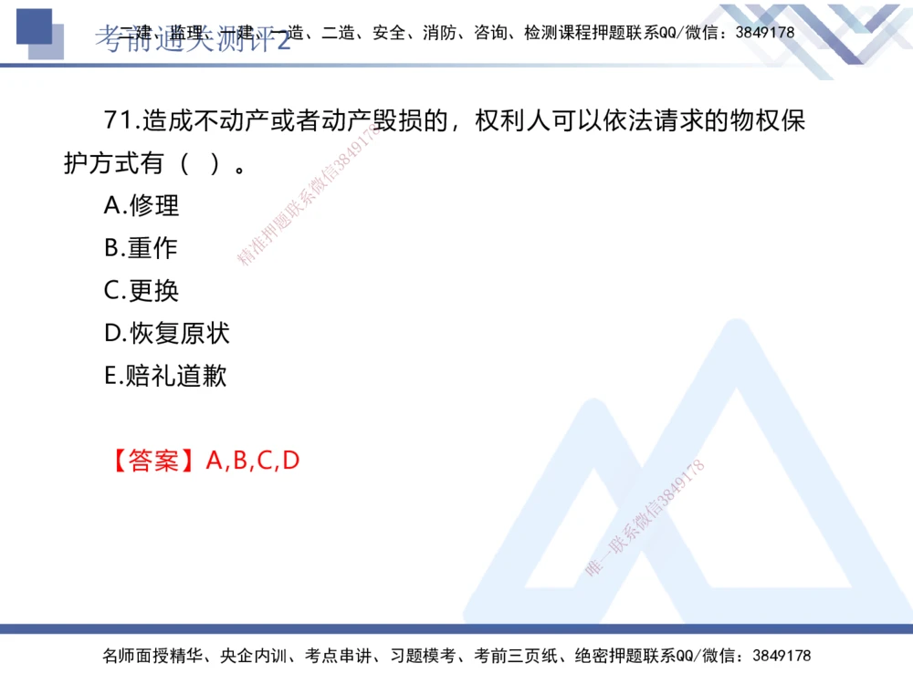 02.2025张峰-考前通关测评-法规2_2026年一建法规_2025年一建法规SVIP_04-冲刺串讲✿考点强化✿小灶集训_36-法规《考前通关测评》张峰HX_讲义