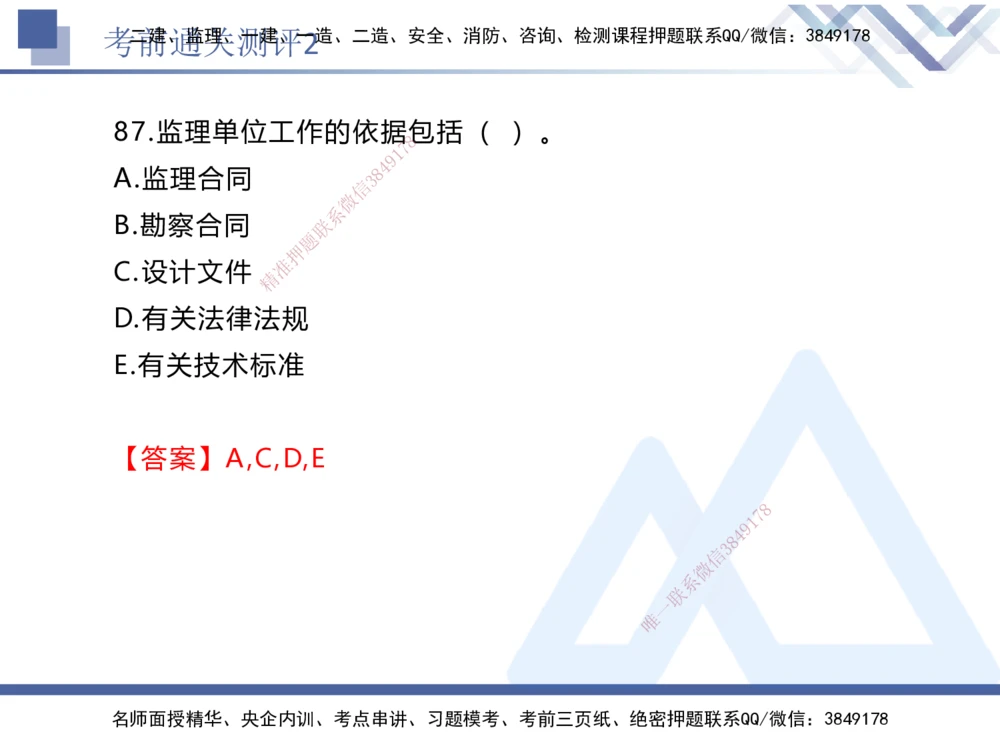 02.2025张峰-考前通关测评-法规2_2026年一建法规_2025年一建法规SVIP_04-冲刺串讲✿考点强化✿小灶集训_36-法规《考前通关测评》张峰HX_讲义