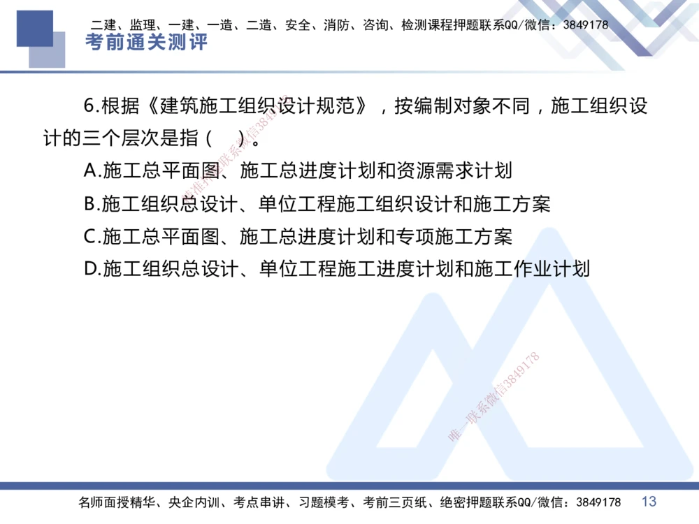 01.2025王晓丹-考前通关测评-管理1_2026年一级建造师_2026年一建管理_2025年一建管理SVIP_04-冲刺串讲✿考点强化✿小灶集训_40-管理《考前通关测评》王晓丹HX_讲义