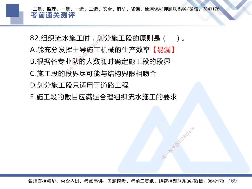 01.2025王晓丹-考前通关测评-管理1_2026年一级建造师_2026年一建管理_2025年一建管理SVIP_04-冲刺串讲✿考点强化✿小灶集训_40-管理《考前通关测评》王晓丹HX_讲义