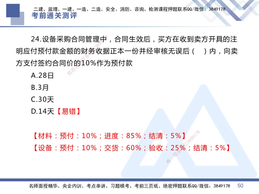 01.2025王晓丹-考前通关测评-管理1_2026年一级建造师_2026年一建管理_2025年一建管理SVIP_04-冲刺串讲✿考点强化✿小灶集训_40-管理《考前通关测评》王晓丹HX_讲义