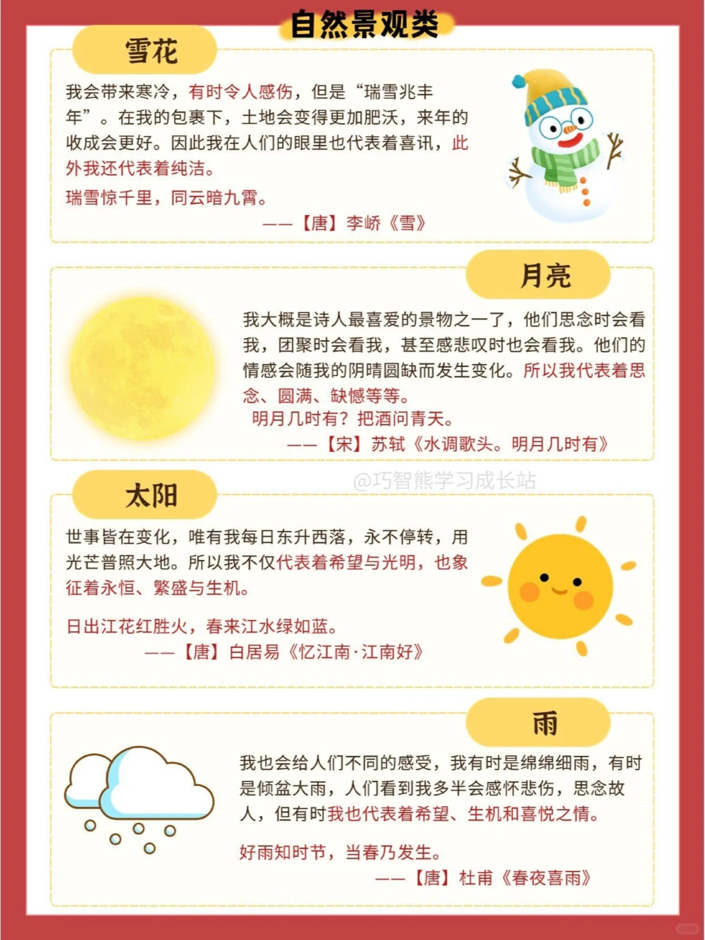 解锁小学语文古诗词&mdash;&mdash;常用意象_中小学精品资料(高清可打印)_古诗词大全集281份高清资料整理版