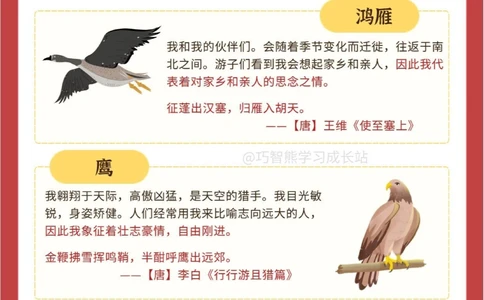 解锁小学语文古诗词&mdash;&mdash;常用意象_中小学精品资料(高清可打印)_古诗词大全集281份高清资料整理版