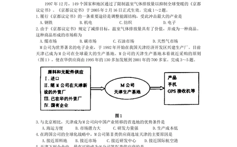 2008年高考地理试卷（海南）（空白卷）_地理历年高考真题_新&middot;Word版2008-2025&middot;高考地理真题_地理（按试卷类型分类）2008-2025_自主命题卷&middot;地理（2008-2025）_海南自主命题&middot;地理（2008-2024）