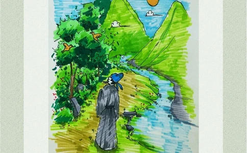 看画猜诗是初夏出行的好心情呀~_中小学精品资料(高清可打印)_古诗词大全集281份高清资料整理版