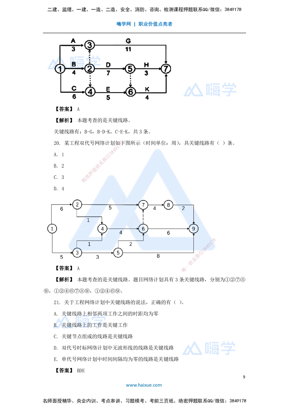 08.2025杨彬-万能母题特训-第4章（8）建设工程进度管理2_2026年一级建造师_2026年一建管理_2025年一建管理SVIP_03-习题精析✿实战特训✿模考通关_41-管理《万能母题特训》杨彬HX
