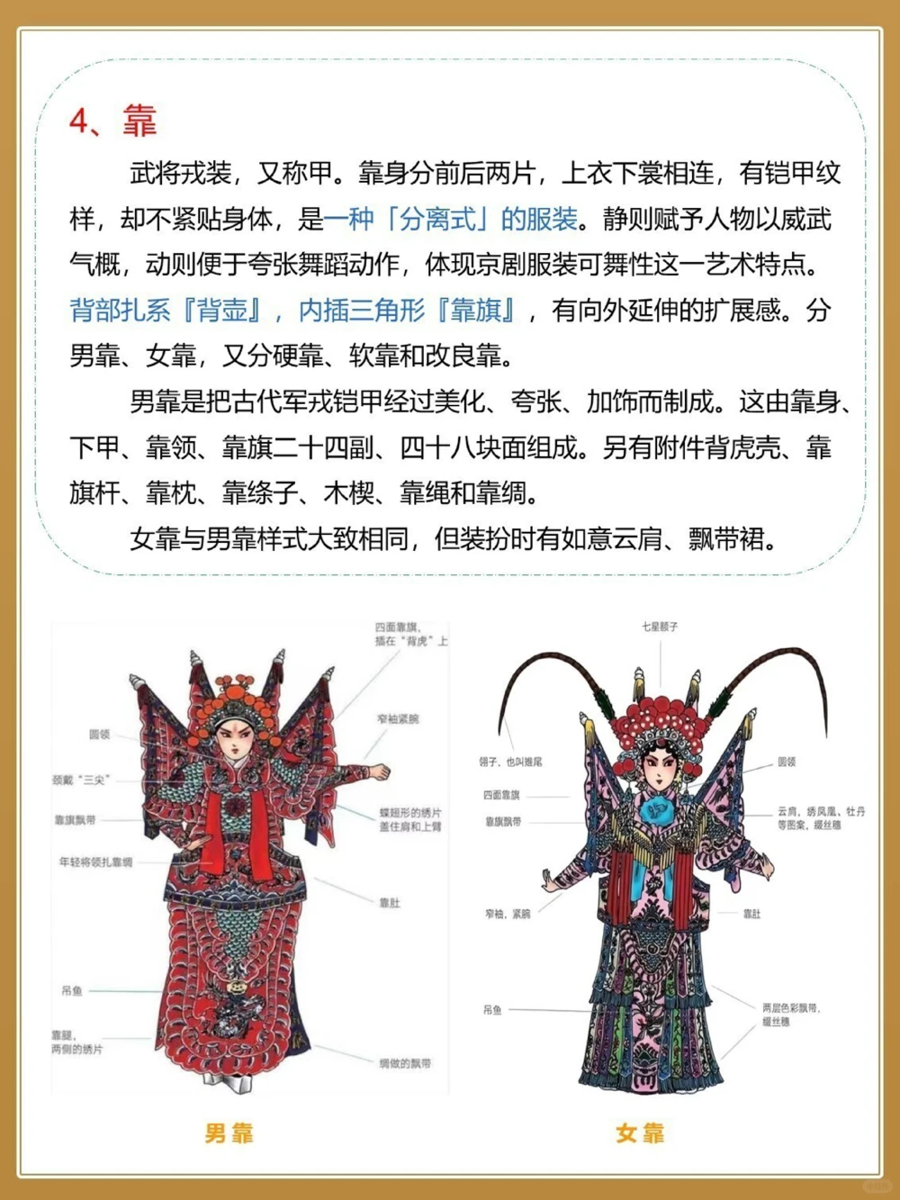 涨知识｜常见京剧服饰科普_中小学精品资料(高清可打印)_常识知识大全集140份高清资料整理版