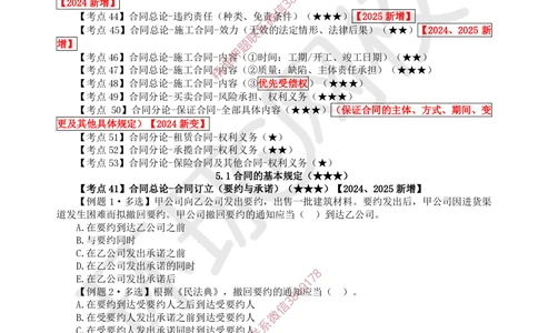 06.2025一建法规精题必练-第6讲-第5章建设工程合同法律制度（1）_2026年一建法规_2025年一建法规SVIP_03-习题精析✿实战特训✿模考通关_27-法规《精题必练班》王丽雪HQ