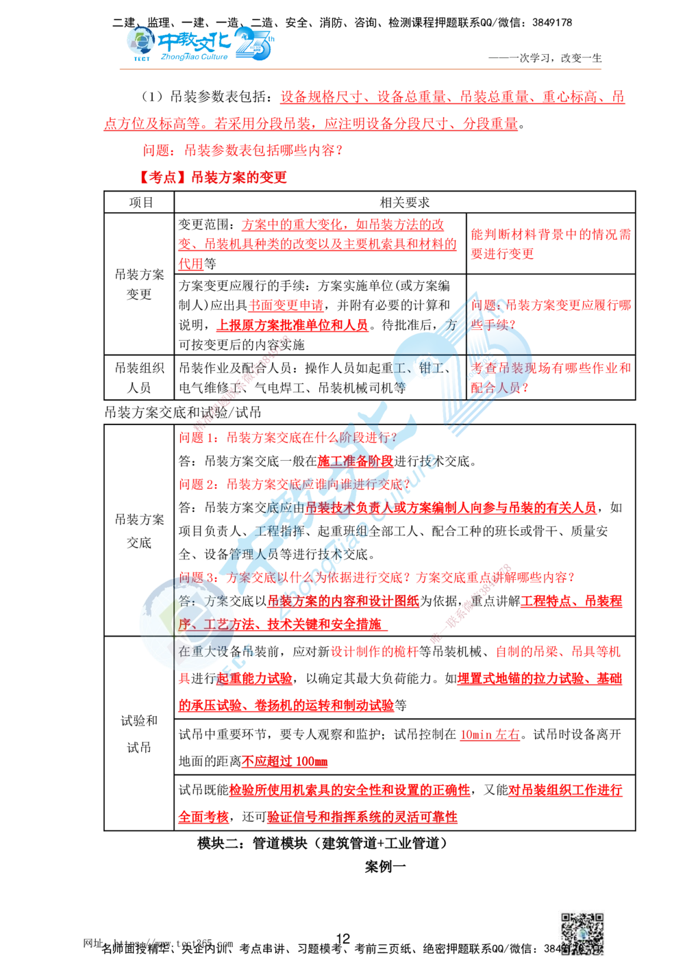 01.25一建机电实务-案例冲刺课（打印版）_2026年一级建造师_2026年一建机电_2025年一建机电SVIP_04-冲刺串讲✿考点强化✿小灶集训_46-机电《冲刺面授班》刘建军ZJ_课程讲义