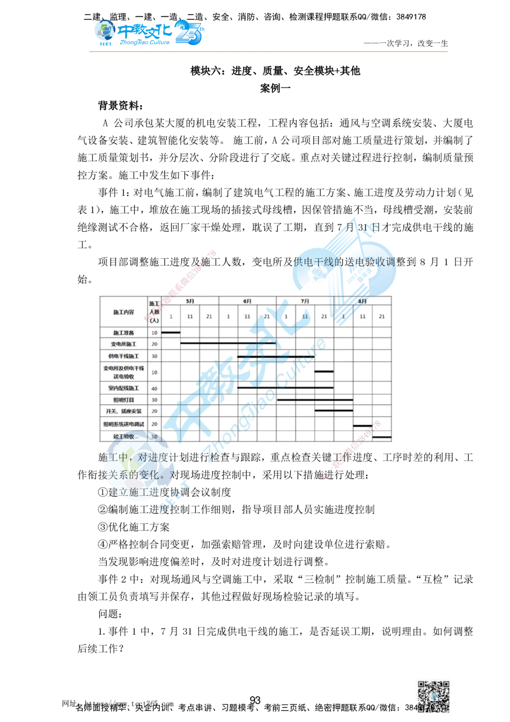 01.25一建机电实务-案例冲刺课（打印版）_2026年一级建造师_2026年一建机电_2025年一建机电SVIP_04-冲刺串讲✿考点强化✿小灶集训_46-机电《冲刺面授班》刘建军ZJ_课程讲义