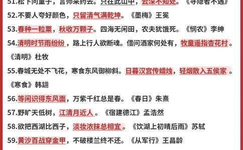 逢考必出小学语文古诗填空100题涨分_中小学精品资料(高清可打印)_古诗词大全集281份高清资料整理版