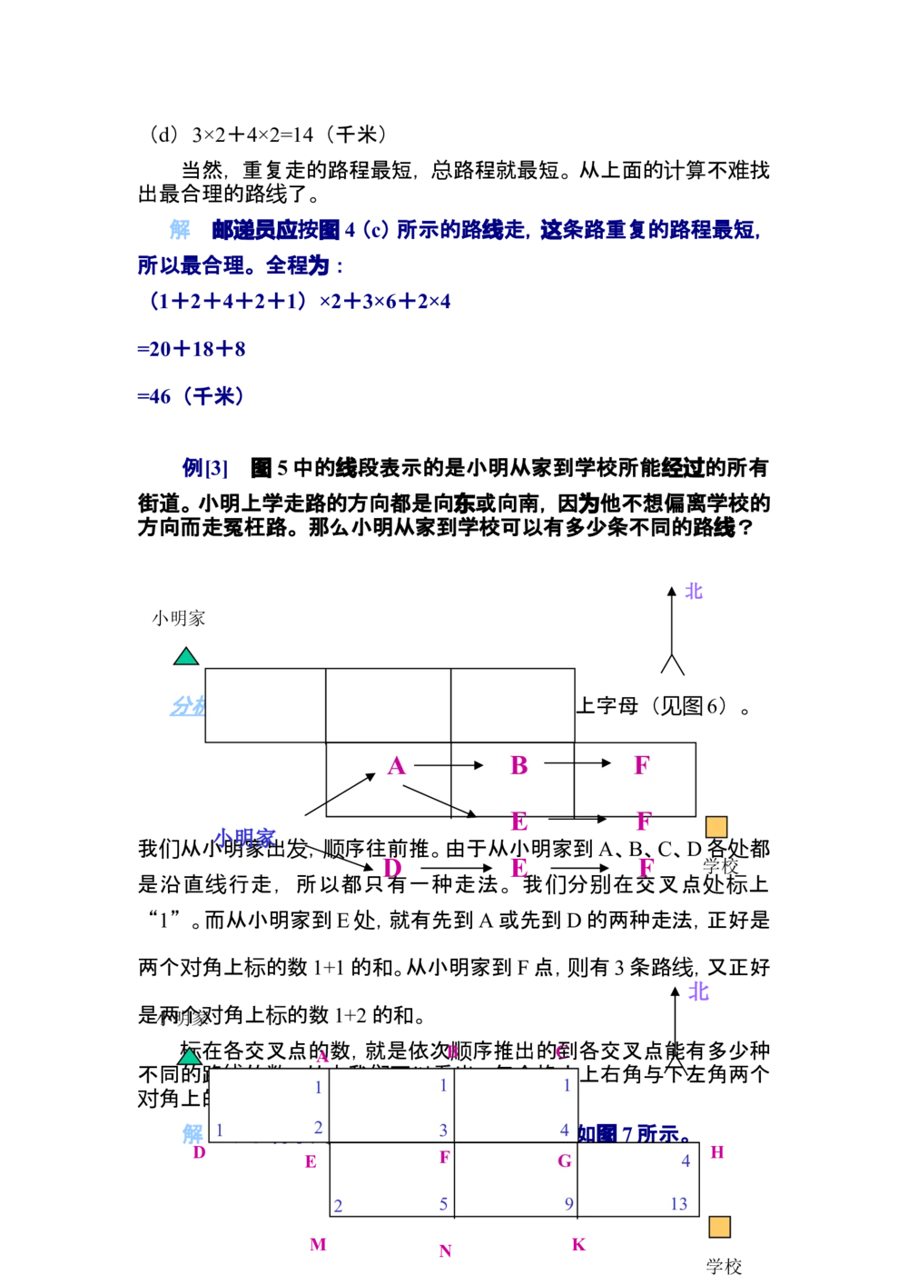第十五讲最短路线问题_小学奥数举一反三1-6年级相关课程_奥数分专题题型与解题思路_小学奥数知识讲解