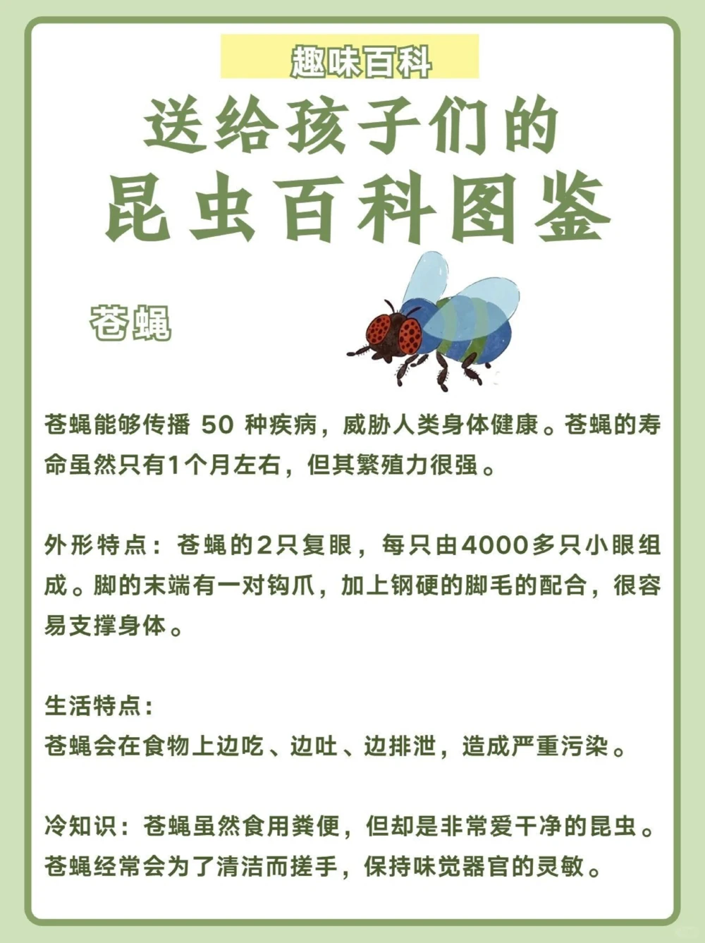 讲给孩子听️昆虫百科图鉴_中小学精品资料(高清可打印)_百科知识大全集312份高清资料整理版