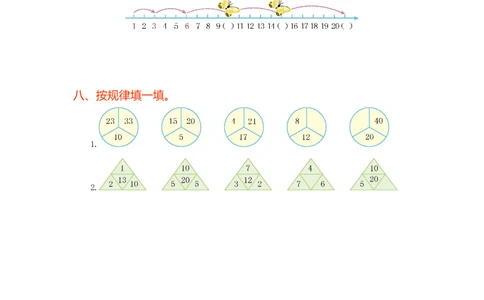 第七单元测试卷（1）_小学试卷大合集_一年级数学下册（单元期中期末试卷）_人教版一年级数学下册单元期中期末测试卷_第七单元找规律