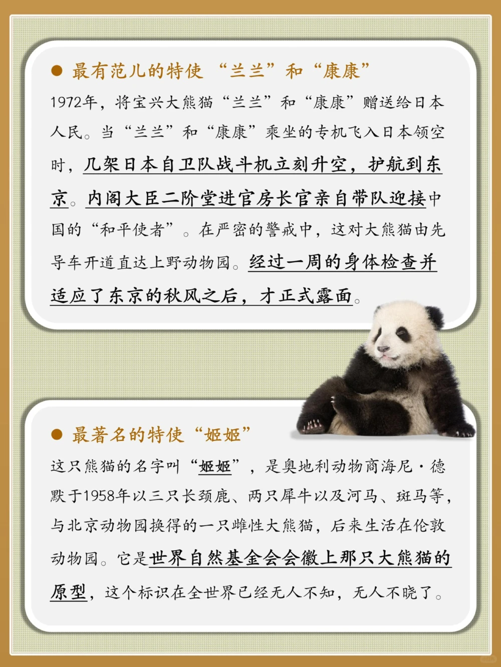 熊猫外交史为国卖萌，义不容辞！_中小学精品资料(高清可打印)_百科知识大全集312份高清资料整理版