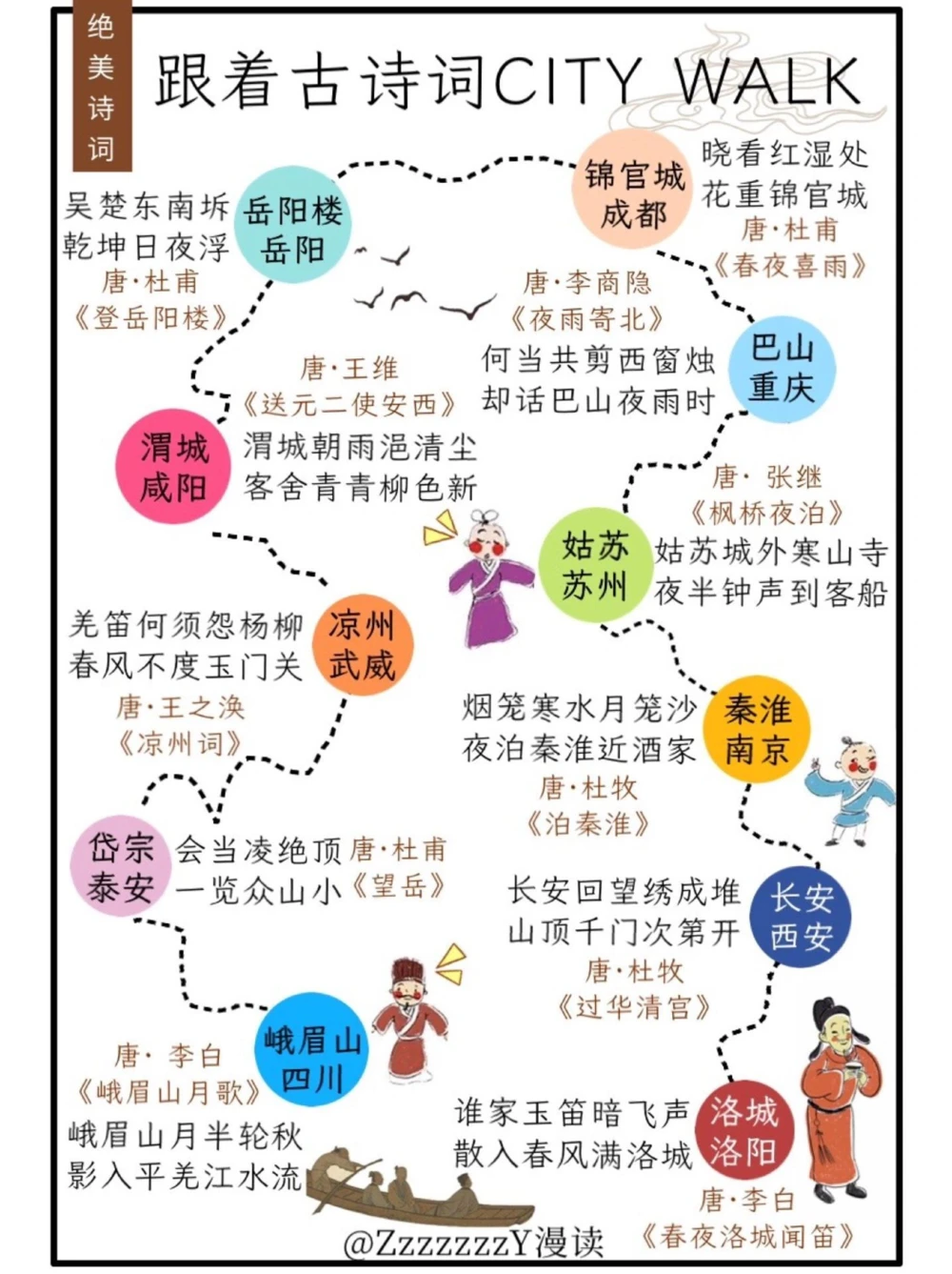 绝美诗词｜你因哪一句，爱上一座城_中小学精品资料(高清可打印)_古诗词大全集281份高清资料整理版