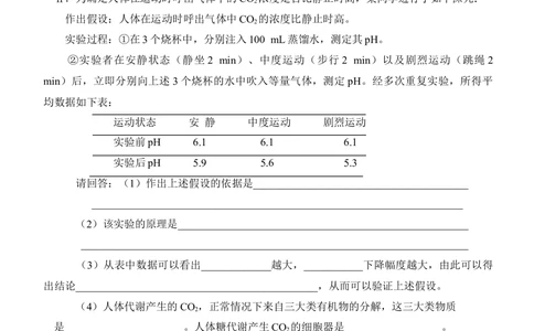 2008年高考生物试卷（四川）（空白卷）_生物历年高考真题_新&middot;Word版2008-2025&middot;高考生物真题_生物（按年份分类）2008-2025_2008&middot;高考生物真题