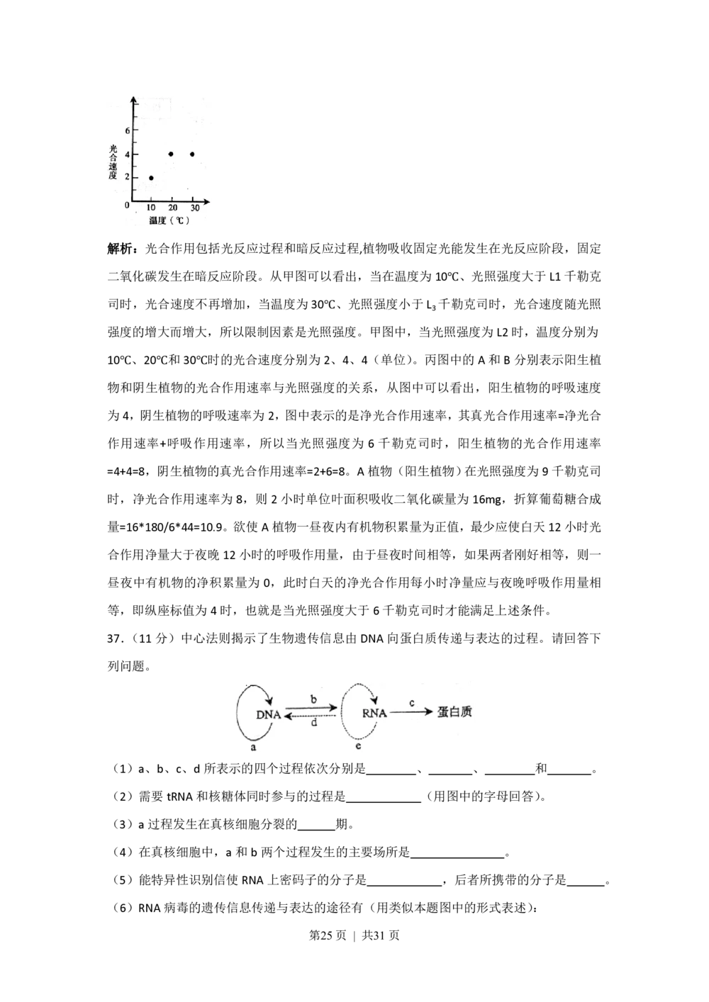 2008年高考生物试卷（上海）（解析卷）_生物历年高考真题_新&middot;PDF版2008-2025&middot;高考生物真题_生物（按省份分类）2008-2025_2008-2022&middot;（上海）生物高考真题