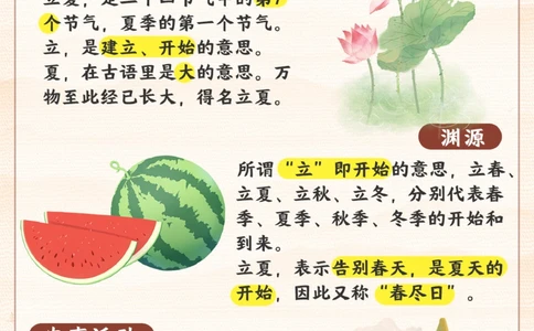 立夏要来了-时至立夏，万物繁茂_2025抖音最火小学全科全年级资料大全集超完整版_小学常识VIP资源禁止外传