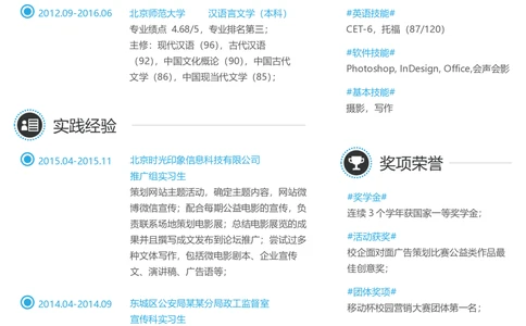 89_26考研复试_考研复试资料合集26_考研复试简历124款_106单页简历模板