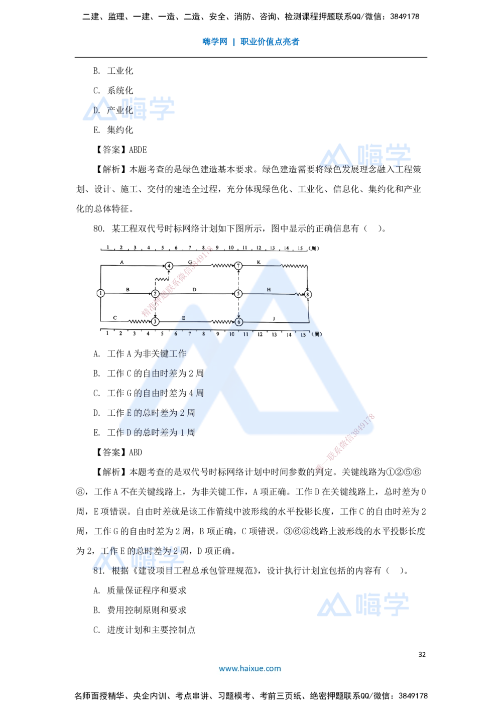 01.2025王晓丹-五年真题解析-2024年真题_2026年一级建造师_2026年一建管理_2025年一建管理SVIP_03-习题精析✿实战特训✿模考通关_02-管理《五年真题解析》王晓丹HX_讲义