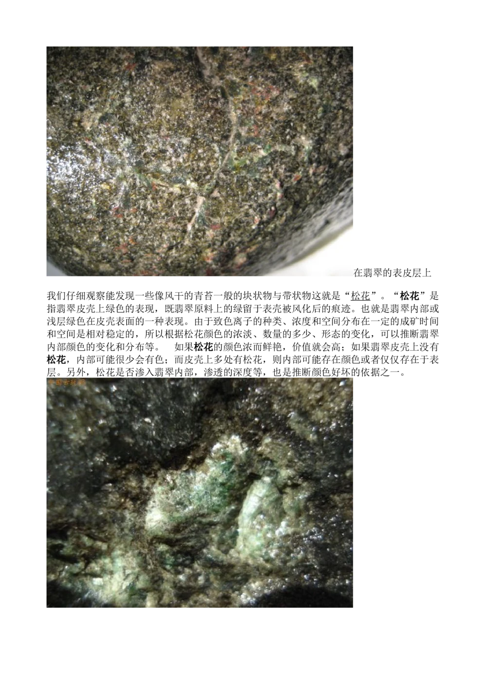 如何通过皮壳，雾，癣，蟒，松花来看待一块翡翠原石_X018-玉石珠宝鉴定教程最新合集_8、玉石翡翠鉴定与投资电子资料_赌石专题